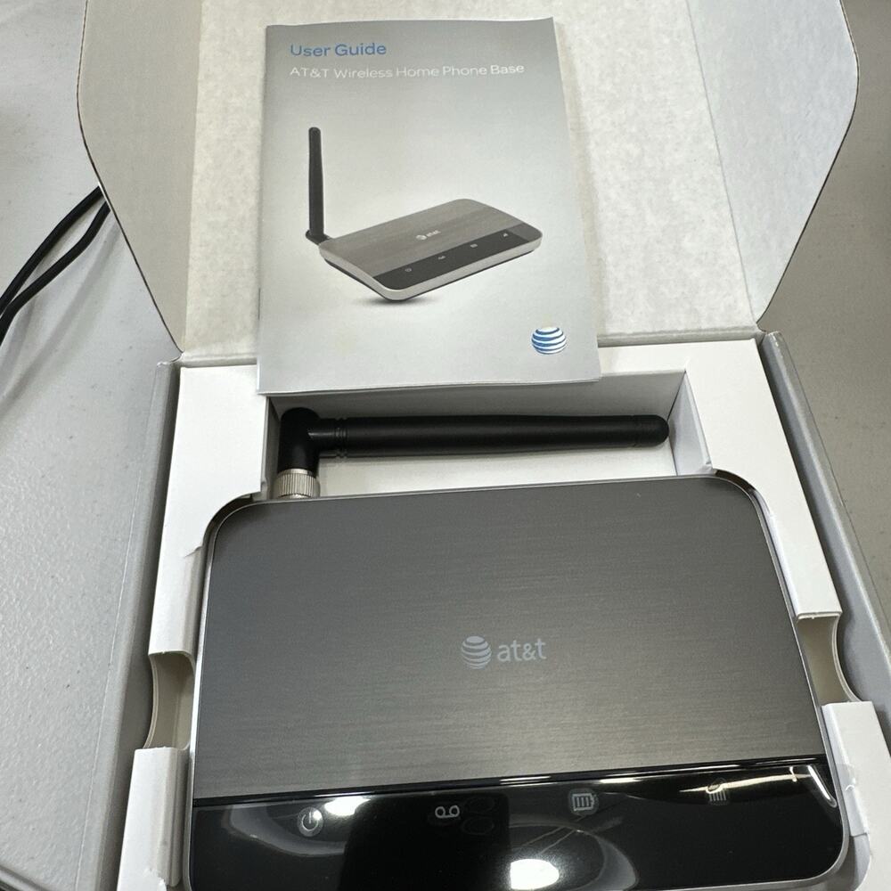 AT&T Wireless Home Phone Base Model WF720 Black NEW Complete Open Box retro